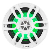 Load image into Gallery viewer, DS18 NXL Series Coaxial Marine Speaker w/ RGB Lights 6.5in 2-Way 100 Watts RMS 4 ohm White - Side View