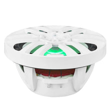 Load image into Gallery viewer, DS18 NXL Series Coaxial Marine Speaker w/ RGB Lights 8in 2-Way 125 Watts RMS 4 ohm White - Installation View