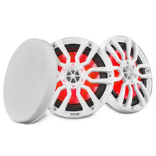 Load image into Gallery viewer, DS18 NXL Series Coaxial Marine Speaker w/ RGB Lights 8in 2-Way 125 Watts RMS 4 ohm White - Additional View 6