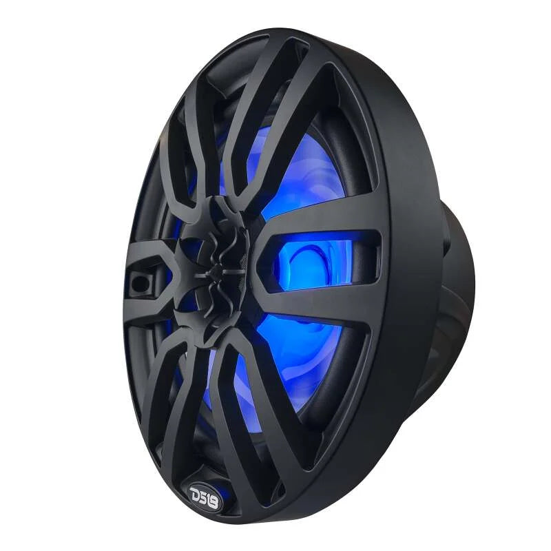 DS18 NXL Series Coaxial Marine Speakers w/ RGB Lights 8in 2-Way 125 Watts RMS 4 ohm Black - Installation View