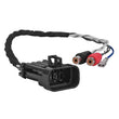 Load image into Gallery viewer, DS18 Plug and Play Harness For OEM Ride Command For 2-CH RCA Audio Signal and Remote Turn-on - Side View
