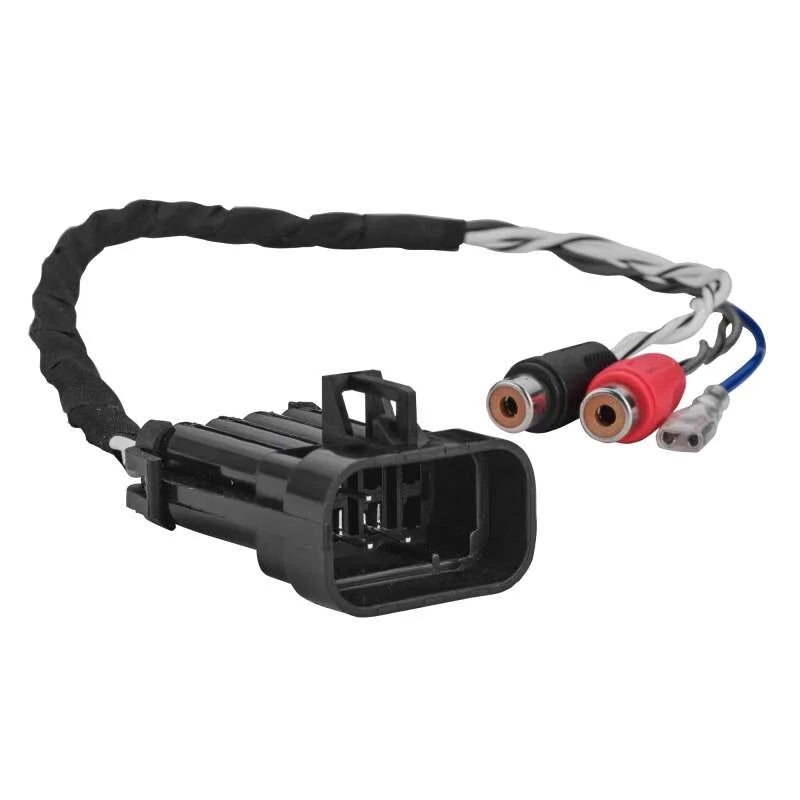 DS18 Plug and Play Harness For OEM Ride Command For 2-CH RCA Audio Signal and Remote Turn-on - Side View