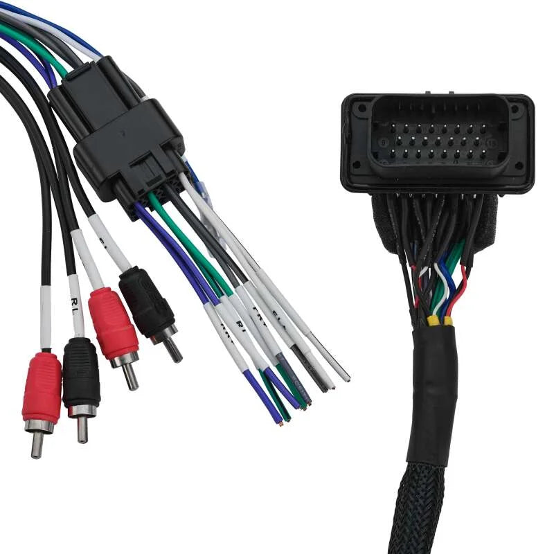 DS18 Plug and Play Harness For OEM Ride Command For 4-CH RCA Audio Signal and Remote Turn-on - Detail View
