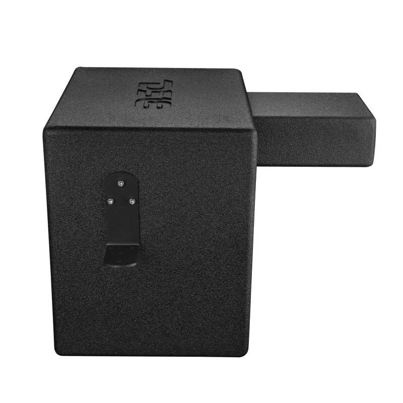 DS18 Polaris RZR 10in Subwoofer Enclosure w/EXL-X10.2D Subwoofer- Black Finish- Acrylic Window- LED - Back View