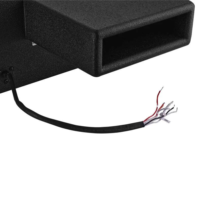 DS18 Polaris RZR 10in Subwoofer Enclosure w/EXL-X10.2D Subwoofer- Black Finish- Acrylic Window- LED - Installation View