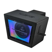 Load image into Gallery viewer, DS18 Polaris RZR 10in Subwoofer Enclosure w/EXL-X10.2D Subwoofer- Black Finish- Acrylic Window- LED - Additional View 6