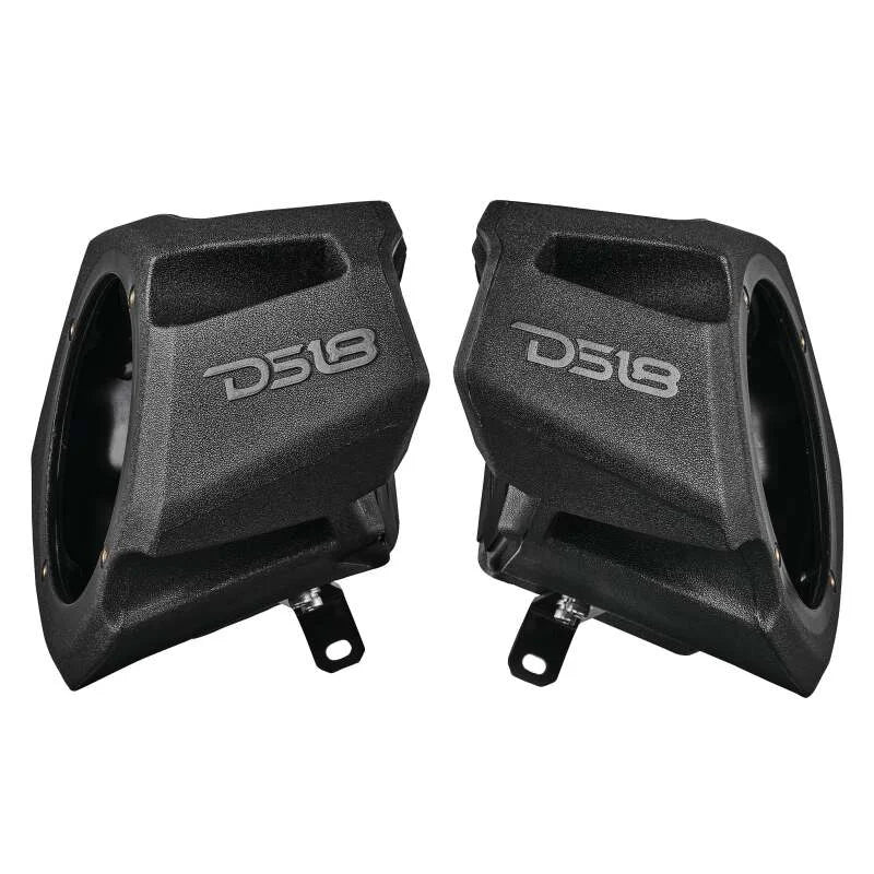 DS18 Polaris RZR Front Kick Panel Pods Enclosure Fits 2x 6.5in Speakers - Side View