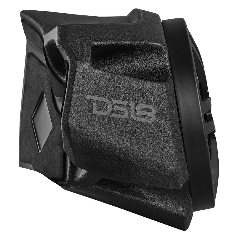 DS18 Polaris RZR Front Kick Panel Pods Loaded Enclosure 2x 6.5in Spkr Built-in Amp + Twtr Bluetooth - Installation View