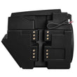 Load image into Gallery viewer, DS18 Polaris RZR Glove Box Enclosure with 10in Carbon Fiber Subwoofer Included 600 Watts RMS - Back View