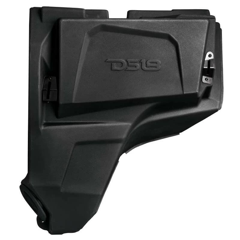 DS18 Polaris RZR Glove Box Enclosure with 10in Carbon Fiber Subwoofer Included 600 Watts RMS - Installation View
