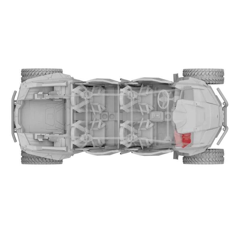 DS18 Polaris RZR Glove Box Enclosure with 10in Carbon Fiber Subwoofer Included 600 Watts RMS - Additional View 8