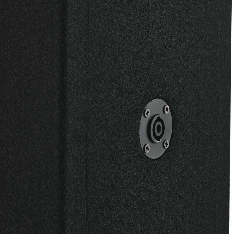 DS18 Ported Enclosure w/ 2x 8in Mids & 2x 3.6in (Not Included)- Black Carpet - Additional View 7
