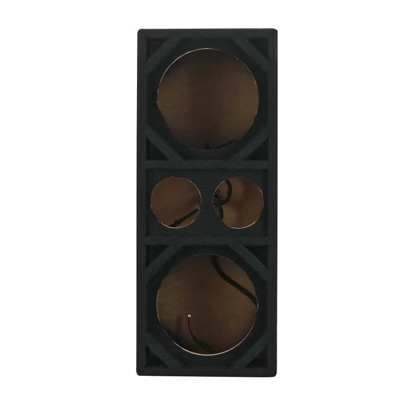 DS18 Ported Enclosure w/ 2x 8in Mids & 2x 3.6in (Not Included)- Black Carpet - Additional View 10