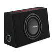 Load image into Gallery viewer, DS18 Single 10in Shallow Enclosure w/ Subwoofer 350 Watts RMS Sealed Black Carpet - Installation View