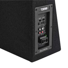 Load image into Gallery viewer, DS18 Single 10in Shallow Enclosure w/ Subwoofer 350 Watts RMS Sealed Black Carpet Amplified - Additional View 7