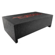 Load image into Gallery viewer, DS18 Single 10in Shallow Subwoofer &amp; Enclosure 300 Watt RMS Downfiring Sealed Black Carpet Amplified - Additional View 5