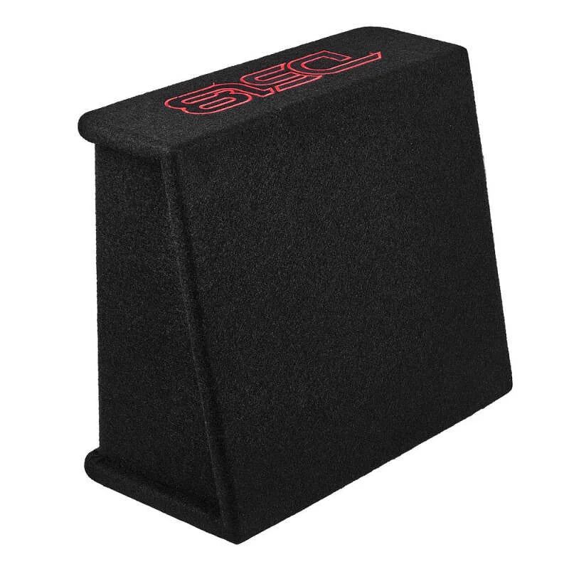 DS18 Single 10in Shallow Subwoofer and Enclosure 350 Watts RMS Amplified Sealed Black Carpet - Additional View 6