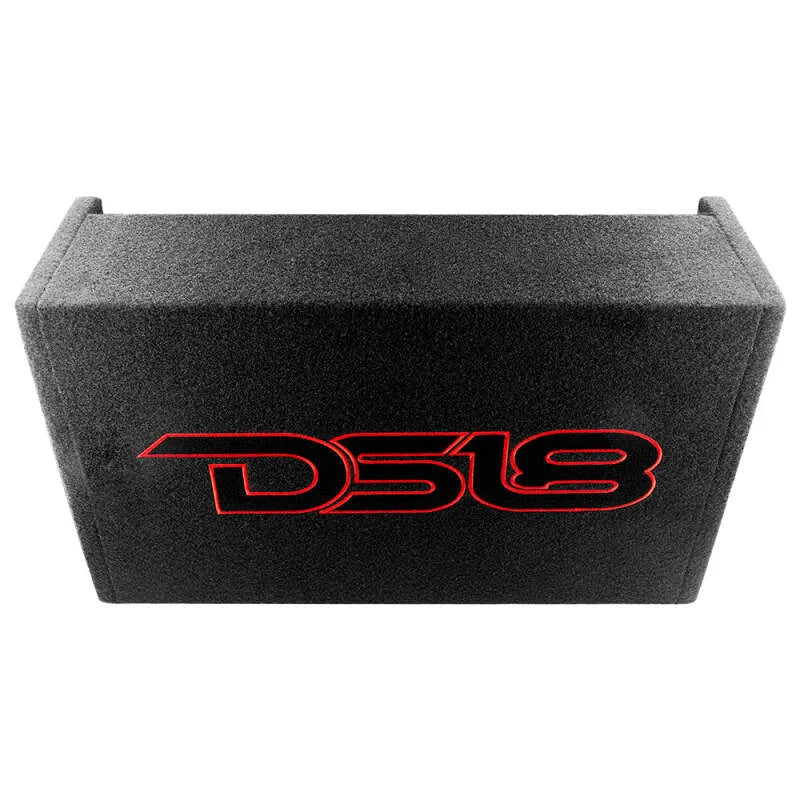 DS18 Single 10in Shallow Subwoofer and Enclosure 300 Watts RMS Downfiring Sealed Black Carpet - Additional View 6