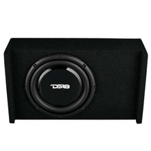 Load image into Gallery viewer, DS18 Single 10in Shallow Subwoofer and Enclosure 300 Watts RMS Downfiring Sealed Black Carpet - Additional View 8
