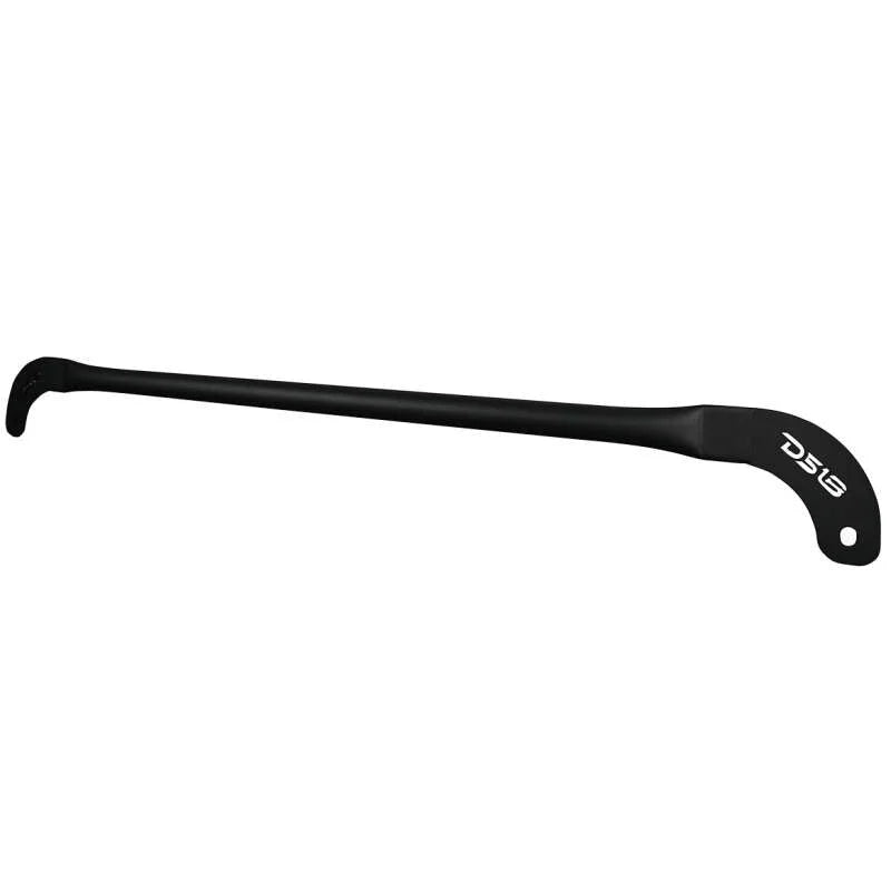 DS18 Soft Top Speaker Tower Mounting Tube - Black fits Jeep JLU - Back View