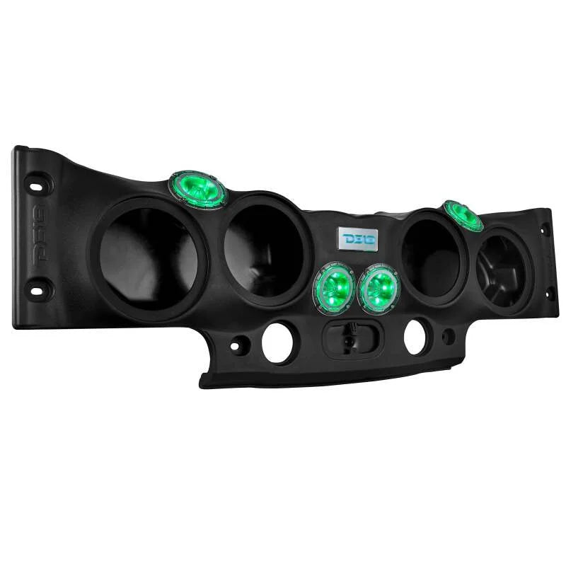 DS18 Soundbar System 4 x 8in Speakers - Black fits 2007-2018 Jeep JK / JKU - Installation View