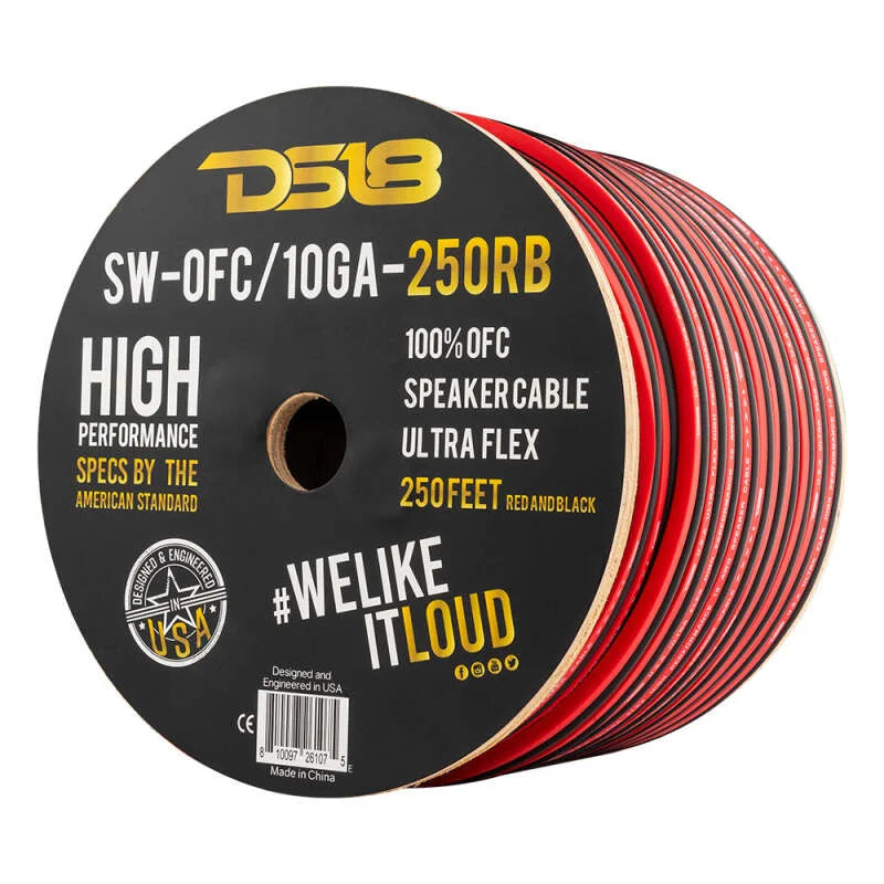 DS18 Speaker Wires 10-GA 250-Feet - Side View