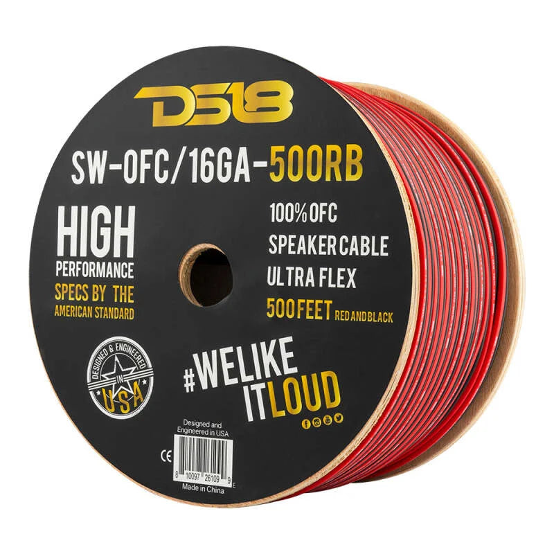 DS18 Speaker Wires 16-GA 500-Feet - Side View