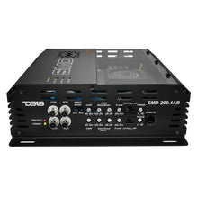 Load image into Gallery viewer, DS18 Steave Meade Colab 4-Channel Amp Class A/B 2x 400/4ohm 4 x 200/2ohm 4 x 150/4ohm Watts LED - Back View