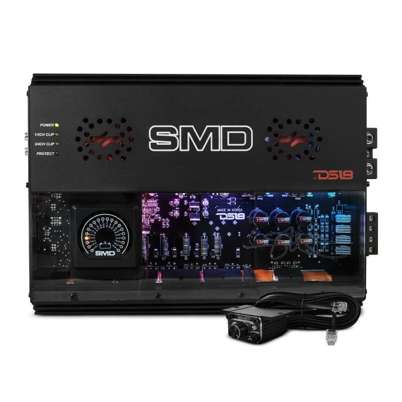 DS18 Steave Meade Colab 4-Channel Amp Class A/B 2x600/4ohm Bridge 4 x 300/2ohm 4x200/4ohm Watts LED - Additional View 6