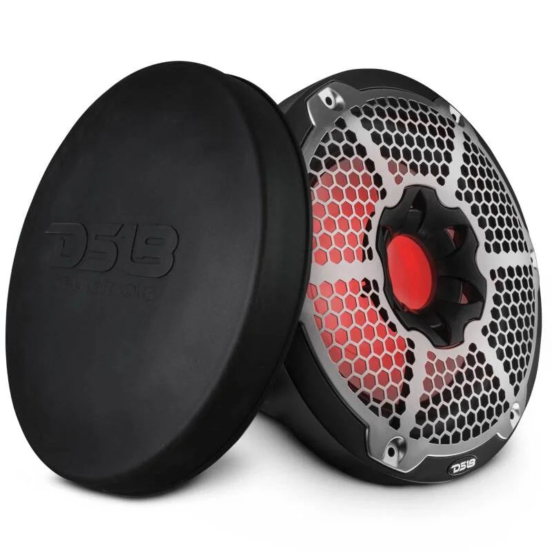 DS18 Subwoofer & Enclosure 10in 300 Watts RMS 4 ohm SVC Black w/ Covers - Main Product View