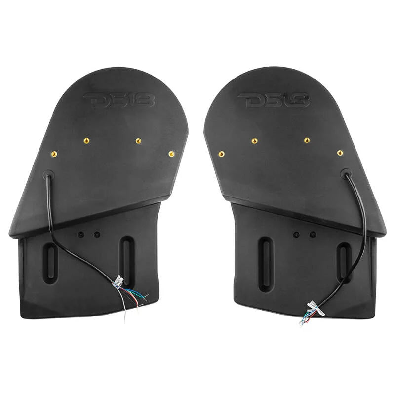 DS18 Subwoofer Enclosure 2x 10in Wheel Well Sealed Left & Right fits 2018-2023 Jeep JL / JLU - Back View