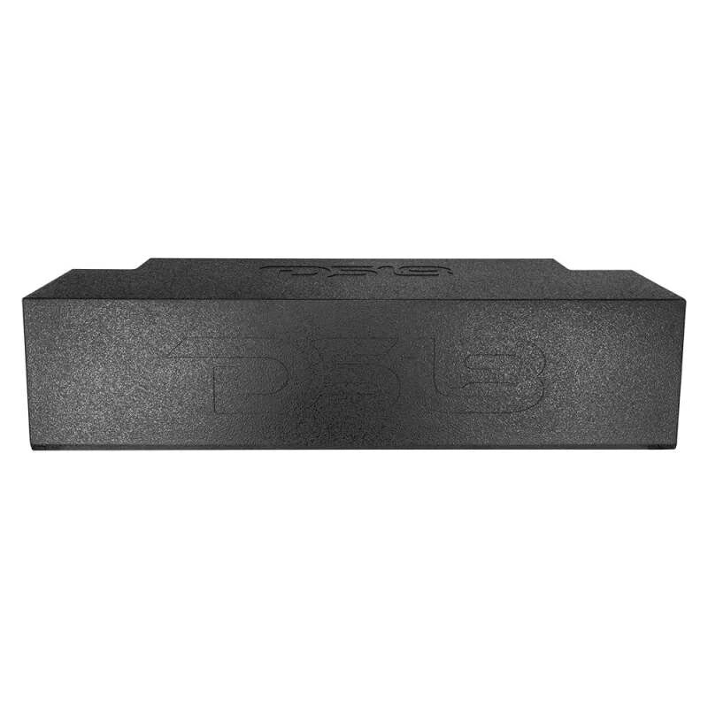 DS18 Subwoofer Enclosure 2x 12in Down Fire LED Lights fits 2007-2023 Jeep JKU / JLU - Side View