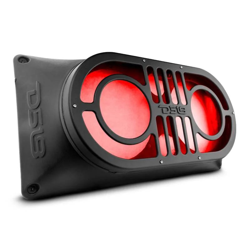 DS18 TJ/JK/JKU/JL/JLU Tailgate Enclosure Fits 2x 10in Speakers 2x 3in Tweeters Grill Included - Main Product View