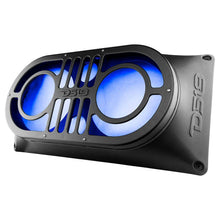 Load image into Gallery viewer, DS18 TJ/JK/JKU/JL/JLU Tailgate Enclosure Fits 2x 10in Speakers 2x 3in Tweeters Grill Included - Back View