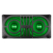 Load image into Gallery viewer, DS18 TJ/JK/JKU/JL/JLU Tailgate Enclosure Fits 2x 10in Subwoofers Grill Included - Side View