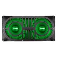 Load image into Gallery viewer, DS18 TJ/JK/JKU/JL/JLU Tailgate Enclosure Fits 2x 10in Subwoofers Grill Included - Side View