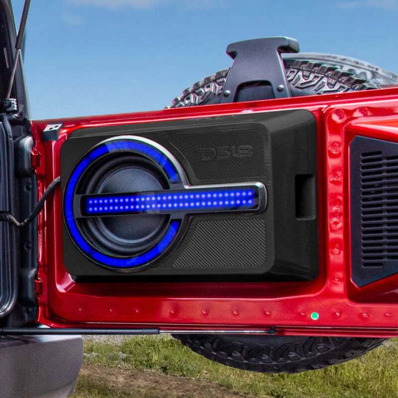 DS18 Tailgate Subwoofer Enclosure 12in Loaded IXS12.4D Included (Speaker Included) fits 2021-2025 Ford Bronco - Back View