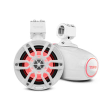 Load image into Gallery viewer, DS18 Tower Speakers 6.5in 100 Watts RMS w/ RGB LED Lights White - Additional View 6