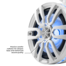 Load image into Gallery viewer, DS18 Tower Speakers 6.5in 100 Watts RMS w/ RGB LED Lights White - Additional View 8