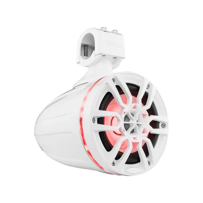 DS18 Tower Speakers 6.5in 100 Watts RMS w/ RGB LED Lights White - Additional View 9