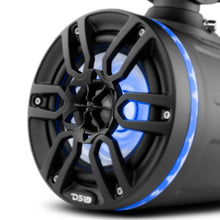 Load image into Gallery viewer, DS18 Tower Speakers 6.5in 100 Watts RMS w/ RGB LED Lights Red - Additional View 5