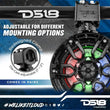 Load image into Gallery viewer, DS18 Tower Speakers 6.5in 100 Watts RMS w/ RGB LED Lights Red - Additional View 6