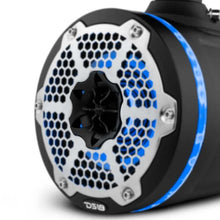 Load image into Gallery viewer, DS18 Tower Speakers 6.5in 1in Driver 150 Watts RMS w/ RGB LED Lights Black - Side View