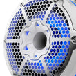 Load image into Gallery viewer, DS18 Tower Speakers Towers Speakers 10in 1in Driver 300 Watts RMS w/ RGB LED Lights White - Back View