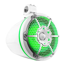 Load image into Gallery viewer, DS18 Tower Speakers Towers Speakers 10in 1in Driver 300 Watts RMS w/ RGB LED Lights White - Additional View 8