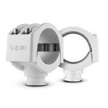 Load image into Gallery viewer, DS18 Tube Mounting Clamp 3in 2.75in 2.5in 2.25in Rubber Adapter For NXL-X and CF-X Towers White - Back View