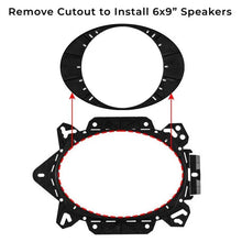 Load image into Gallery viewer, DS18 Universal OEM Mounting Bracket Cut Out 6.5in or 6x9in Speaker fits 2015+ Chevrolet / Toyota / Ford - Additional View 6