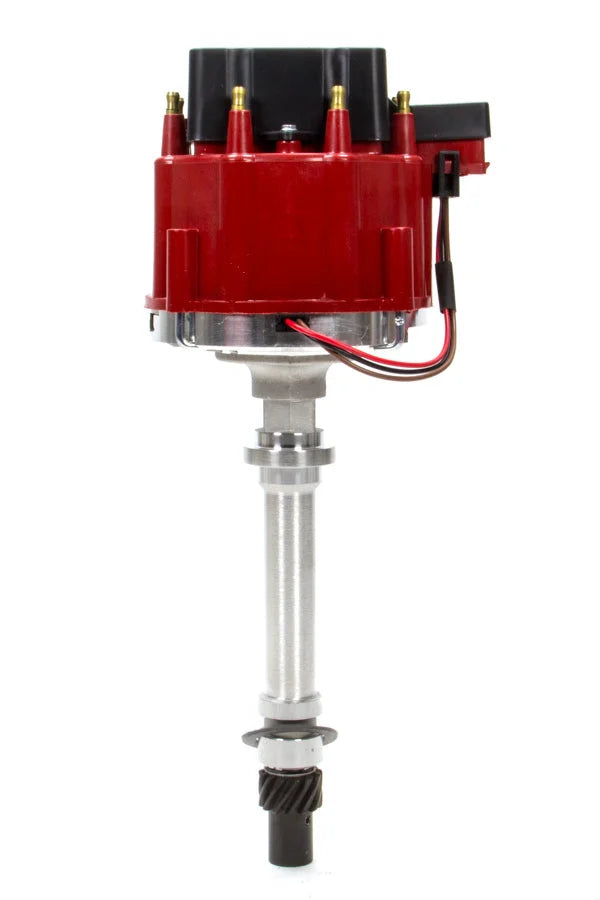 DUI Distributor Racing Distributor SBC Red Cap w/o Vacuum Adv 127212RD