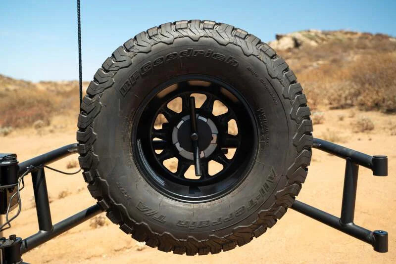 DV8 07-18 Jeep Wrangler JK Body Mounted Tire Carrier - Additional View 16