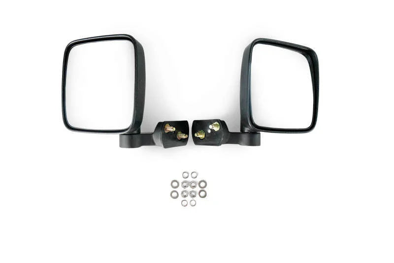 DV8 18-22 Jeep 4 Door JL/JT Aluminum Half Doors with Perforated Mesh Front - Installation View